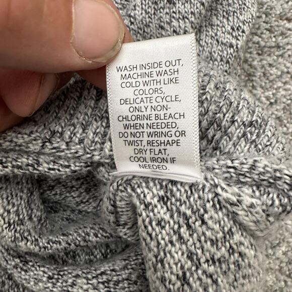 Croft & Barrow Sweater Mens XXL Gray Quarter Zip Classic Cozy Grandpa Minimalist - Picture 8 of 10